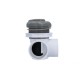 Diverter Valve, Waterway, 2-Port, 2" Horizontal, Top Access, 5-Scallop, Gray : 600-3027