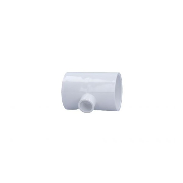 Fitting, Tee, PVC, 2"Slip x 2"Slip x 1/2"Slip : 401-247