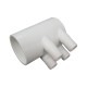 Manifold, PVC, Gentekk, 1-1/2"Slip x Dead End x 4 3/4"Ribbed Barb Ports : WM2XSKB-4