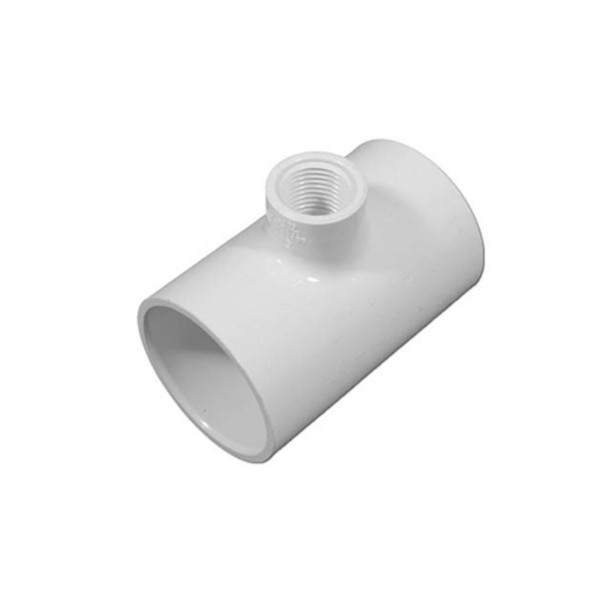 Fitting, PVC, Adapter Tee, 1-1/2"S x 1-1/2"S x 1/2"FPT : 60-1011