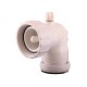 Thermowell, HydroQuip, PVC, 90° Ell, 2"MBT x 2"FBT w/Air Bleed : 48-0081-S