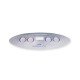 Overlay, Spa Side, Marquis Balboa, Oval, 4-Button, Jets-Temp-Settings-Light, : 650-0648