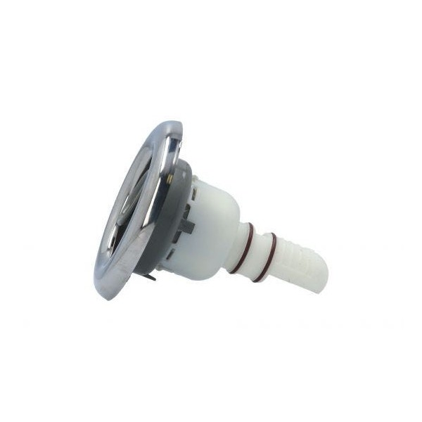 Jet Internal, Waterway Whirlpool, Adjustable, 5" Face, Gray w/ Stainless Escutcheon : 212-2067S