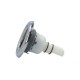 Jet Internal, Waterway Whirlpool, Adjustable, 5" Face, Gray w/ Stainless Escutcheon : 212-2067S