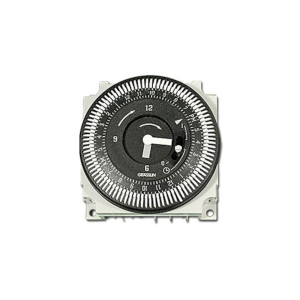 Time Clock, Grasslin, 24HR, 115V, 60Hz w/ Manual Override : 34-0057