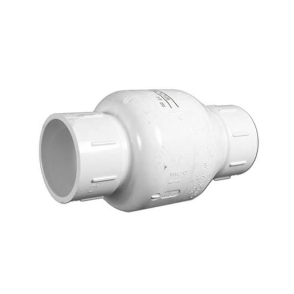 Check Valve, Flo-Control, 1/2lb Spring, 2"S x 2"S, White : 1011-20