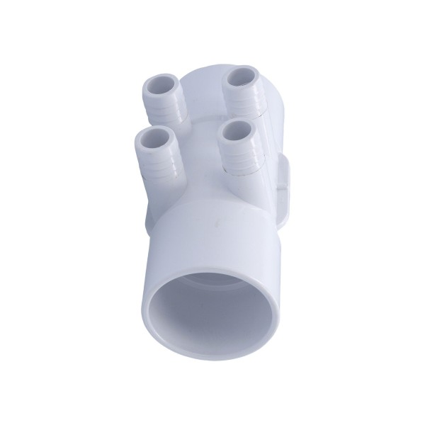 Manifold, PVC, Waterway, 2"S x 2"S x 4 3/4"RB Ports : 672-7110