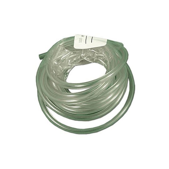 Tubing, Vinyl, Clear, 1/8"ID x 1/4"OD, Air Button, 10' Roll : 10TUBING