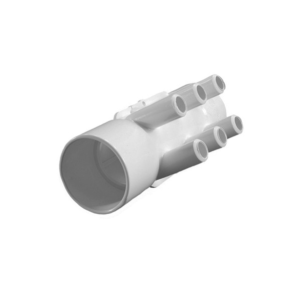 Manifold, PVC, Waterway, 2"S x 2"S x 6 3/4"SB Ports : 672-7930