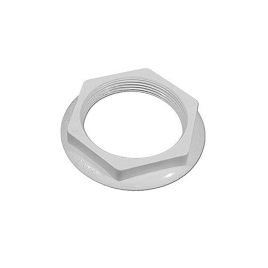 Wall Fitting Lock Nut, HydroAir, Micro Series, White : 10-3807