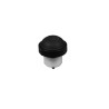 Air Button, Herga, Micro, Black Uses 1/16" Tubing : 6435