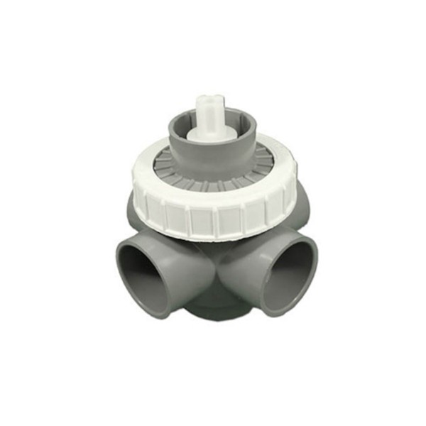 Diverter Valve, Waterway, 5-Port, 1-1/2" Horizontal, Top Access, White : 600-3000