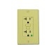 GFCI, Leviton, Live Front, 115V, 20 Amp : 6898-HGI