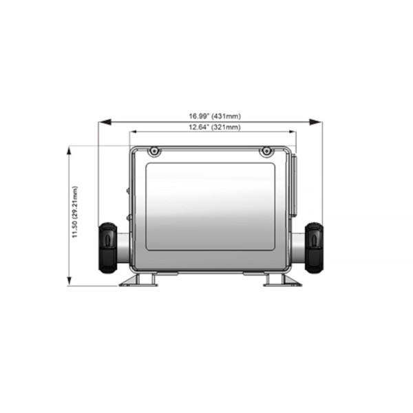 Control System Kit, Balboa BP7, 230V Only, 4.0kW, 3 Pumps w/TP600 Topside & Light Cord : G6406