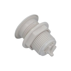 Air Button, Waterway, Low Profile w/90 Degree Barb, White : 650-3040-CW