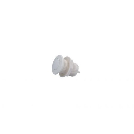 Air Button, Waterway, Low Profile w/90 Degree Barb, White : 650-3040-CW