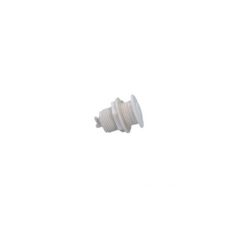 Air Button, Waterway, Low Profile w/90 Degree Barb, White : 650-3040-CW