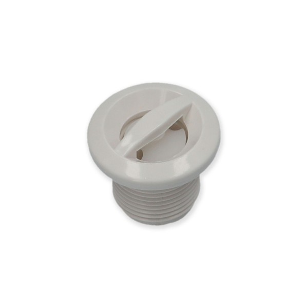 Jet Internal, Waterway Ozone/Cluster, Non-Adjustable, Pulsator, Front Access, 1-1/2" Face, Smooth, White : 212-8400