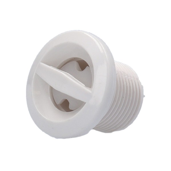 Jet Internal, Waterway Ozone/Cluster, Non-Adjustable, Pulsator, Front Access, 1-1/2" Face, Smooth, White : 212-8400