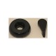 Knob, Valve, 100% Shut Off, Black, Smooth - Notched With Tear Drop Handle : 605-4781