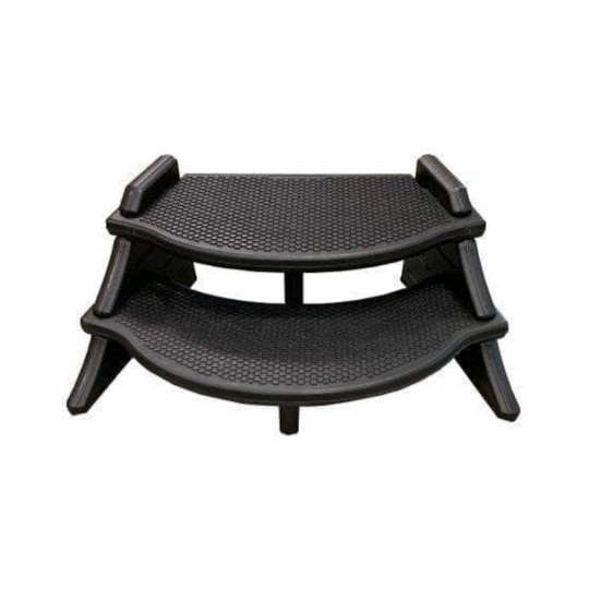 Step, Confer, The Edge Spa Step, Black w/Black Side Walls : ESS-BLK