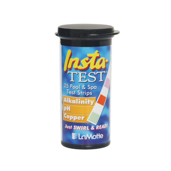 Water Testing, Test Strips, La Motte, Insta-Test, Copper/Ph/Alk, 25ct : 3001-G-12