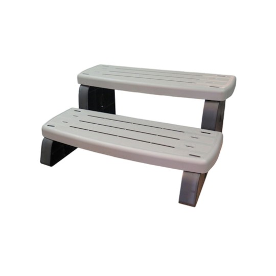 Steps,WATERWAY,2 Tiered Spa Step,33",Coastal Gray : 535-2209-CSG