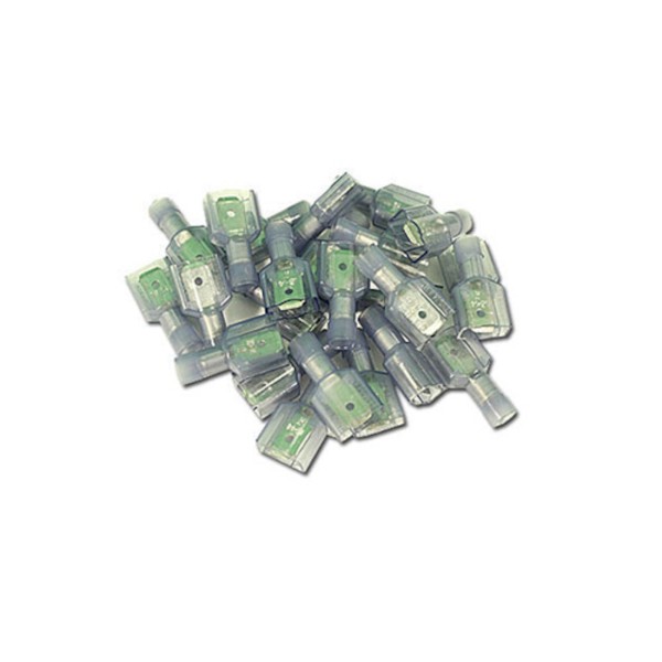 Wire Terminals, Male Disconnect, 16-14 Gauge, Blue, 25 Pack : 1672FIN