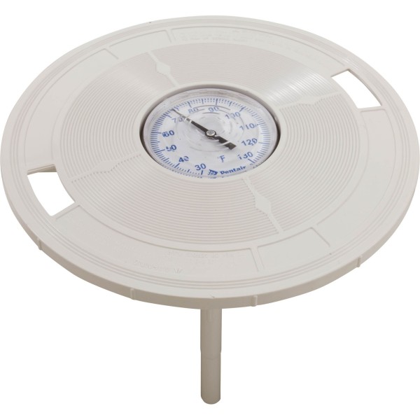 Skimmer Lid, Pentair, 9-3/16" Diameter, w/Thermometer, White : L4W