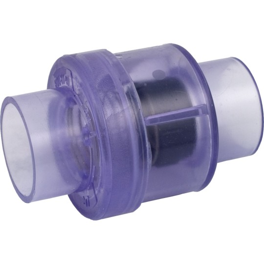 Check Valve, Waterway, Spring, 1-1/2" Slip, 1/4 lb, Air : 600-8140