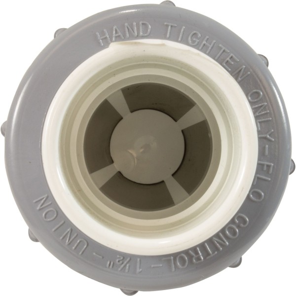 Check Valve, Flo Control, Spring, 1-1/2"s, 1/2lb, True Union, Wht : 1700-15