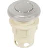 Air Button, Hydrabaths Futura, 1-7/8" fd, w/Nut, Chrome : FBA-17