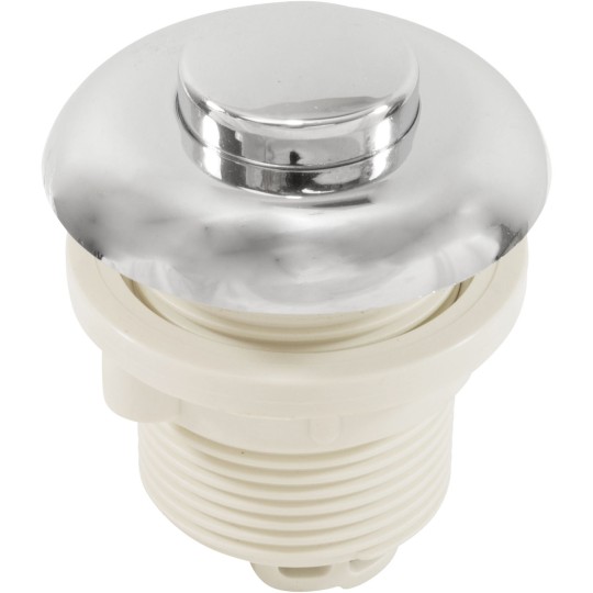 Hydrabaths Air Button, 2-1/2"fd, Raised Button, Chrome : HSA-217