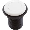 Air Button, TDI 3428, Low Prof, 1-1/4"hs, 1-5/8"fd, White : MPT-01010-3428