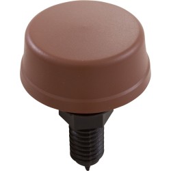 Air Button, Herga, Mushroom, 13/16"hs, 2-1/4"fd, Thd, Brown : 6433-ZEZZ