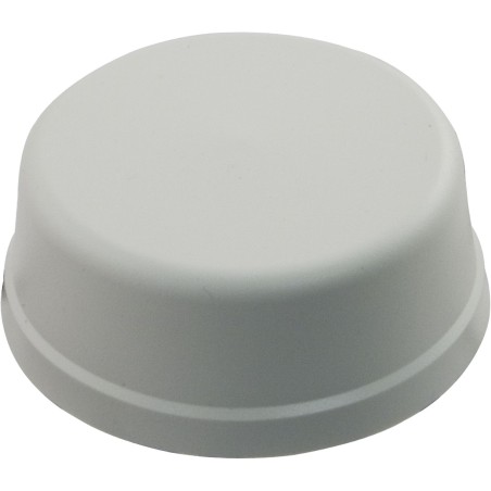 Air Button, Herga, Mushroom, 1/4"hs, 2-9/16"fd, w/o Tubing, Wht : 6439-CZZZ