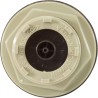 Air Button, Presair, Standard,  1-3/4"hs, 2-5/8"fd, Chrome : B225CA