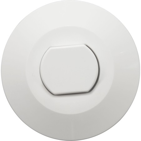 Air Button, Presair, Flush, 1-3/4"hs, 2-5/8"fd, White : B225WF