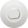 Air Button, Presair, Flush, 1-3/4"hs, 2-5/8"fd, White : B225WF