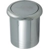 Air Button, Presair, Flush, 1-1/2"hs, 1-3/4"fd, Chrome : B318CA