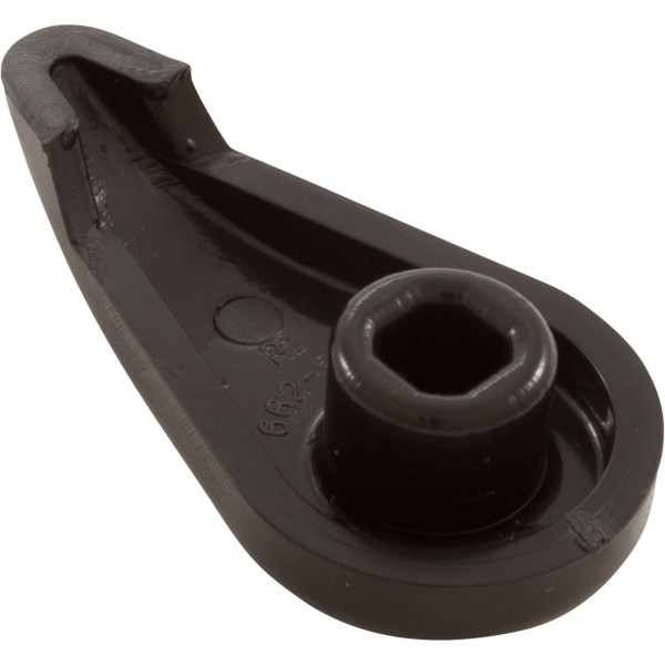 Handle, 1"Curved Top Access Air Control, Notched, Black : 662-2101