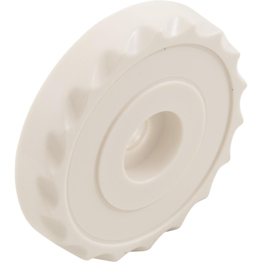 Knob, Waterway, F.A.S., 1" Scalloped, White : 662-3010