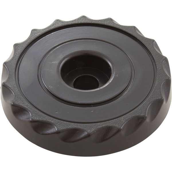 Knob, Waterway, F.A.S., 1" Scalloped, Black : 662-3011