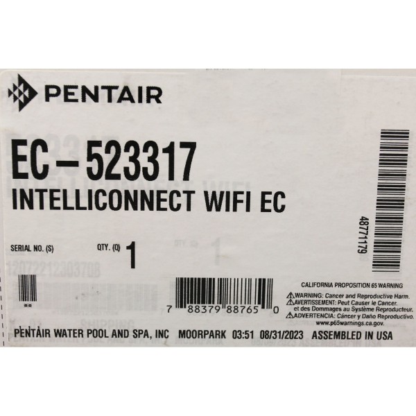 Control & Monitoring Sys, Pentair IntelliConnect, E-Comm Only : EC-523317