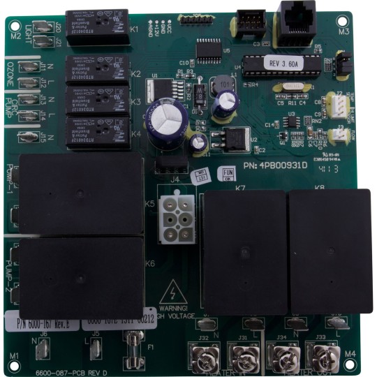 PCB, Sundance J-LX/J-LXL, Universal (w/Circ Pump Only) : 6600-726