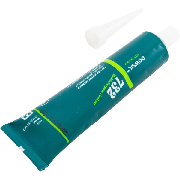 Silicone, DOW 732, 3oz Tube, Clear : DC-732-CLR-3