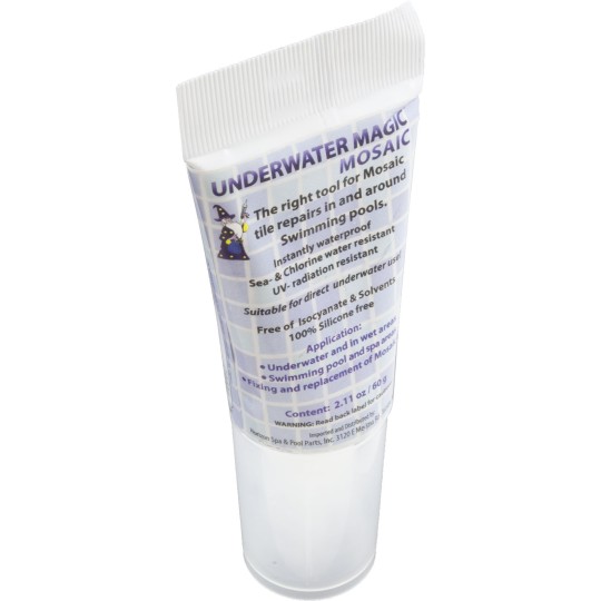 Sealant, Underwater Magic Mosaic, Single, 2.1 oz Tube, White : MOSAIC-60-EA