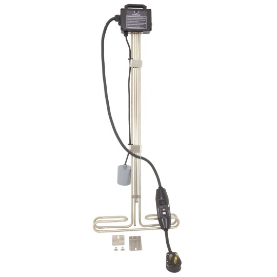 Immersion Heater, HQ, Baptistery, 6.0kW, 230v, w/ Float & GFCI : BIS-60-240-GF