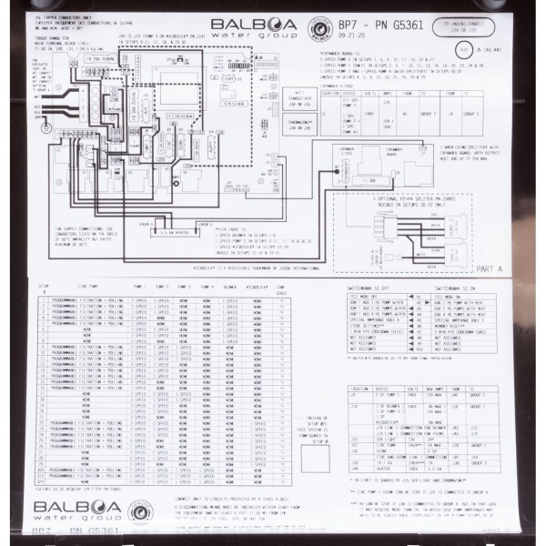 Control Only, Balboa Water Group BP7, 5.5kW, w/ Plug-n-Click : G5361