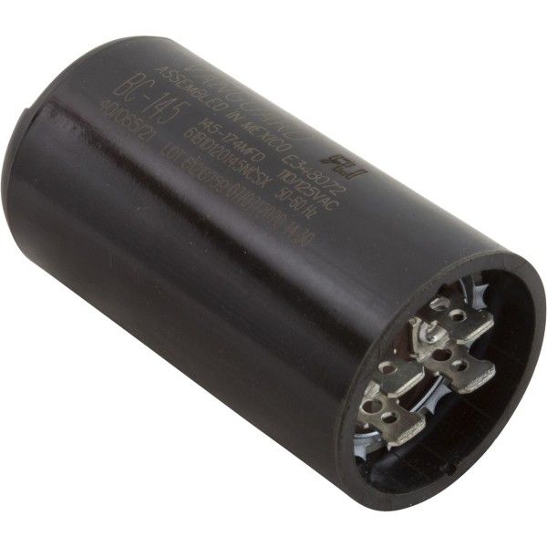 Start Capacitor, 145-175 MFD, 115v, 1-7/16" x 2-3/4" : BC-145